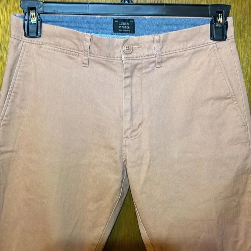 J. Crew Men’s Coral Stretch Chino Size 28 X 30